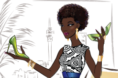 South Africa fashion illustration - client project